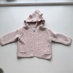 GAP Soft Pink Knit Baby Sweater